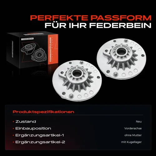 Federbeinstützlager Vorderachse beidseitig Frankberg 5481FB0064587 Bild Federbeinstützlager Vorderachse beidseitig Frankberg 5481FB0064587