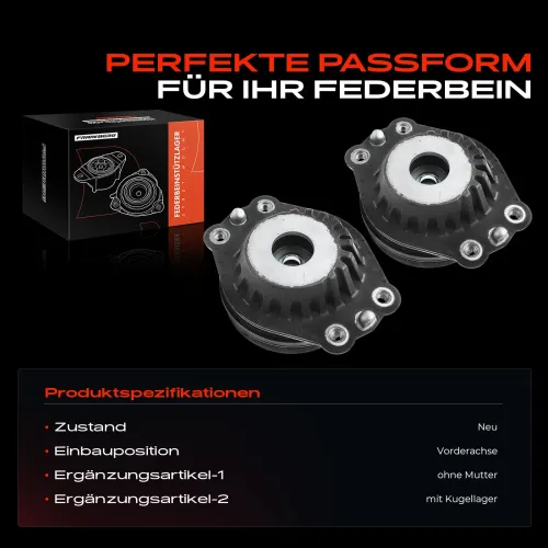 Federbeinstützlager Vorderachse beidseitig Frankberg 5481FB0064590 Bild Federbeinstützlager Vorderachse beidseitig Frankberg 5481FB0064590