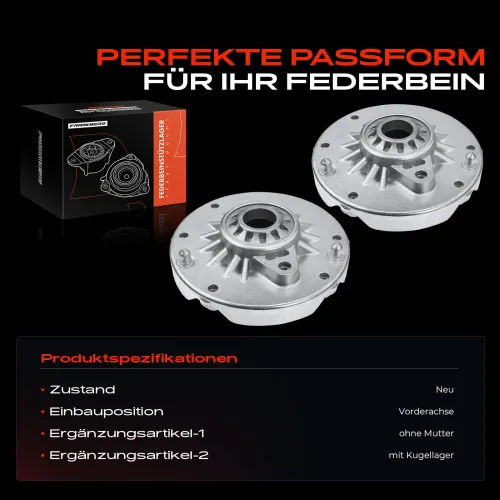 Federbeinstützlager Vorderachse beidseitig Frankberg 5481FB0064592 Bild Federbeinstützlager Vorderachse beidseitig Frankberg 5481FB0064592