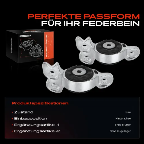 Federbeinstützlager Hinterachse beidseitig Frankberg 5481FB0064605 Bild Federbeinstützlager Hinterachse beidseitig Frankberg 5481FB0064605