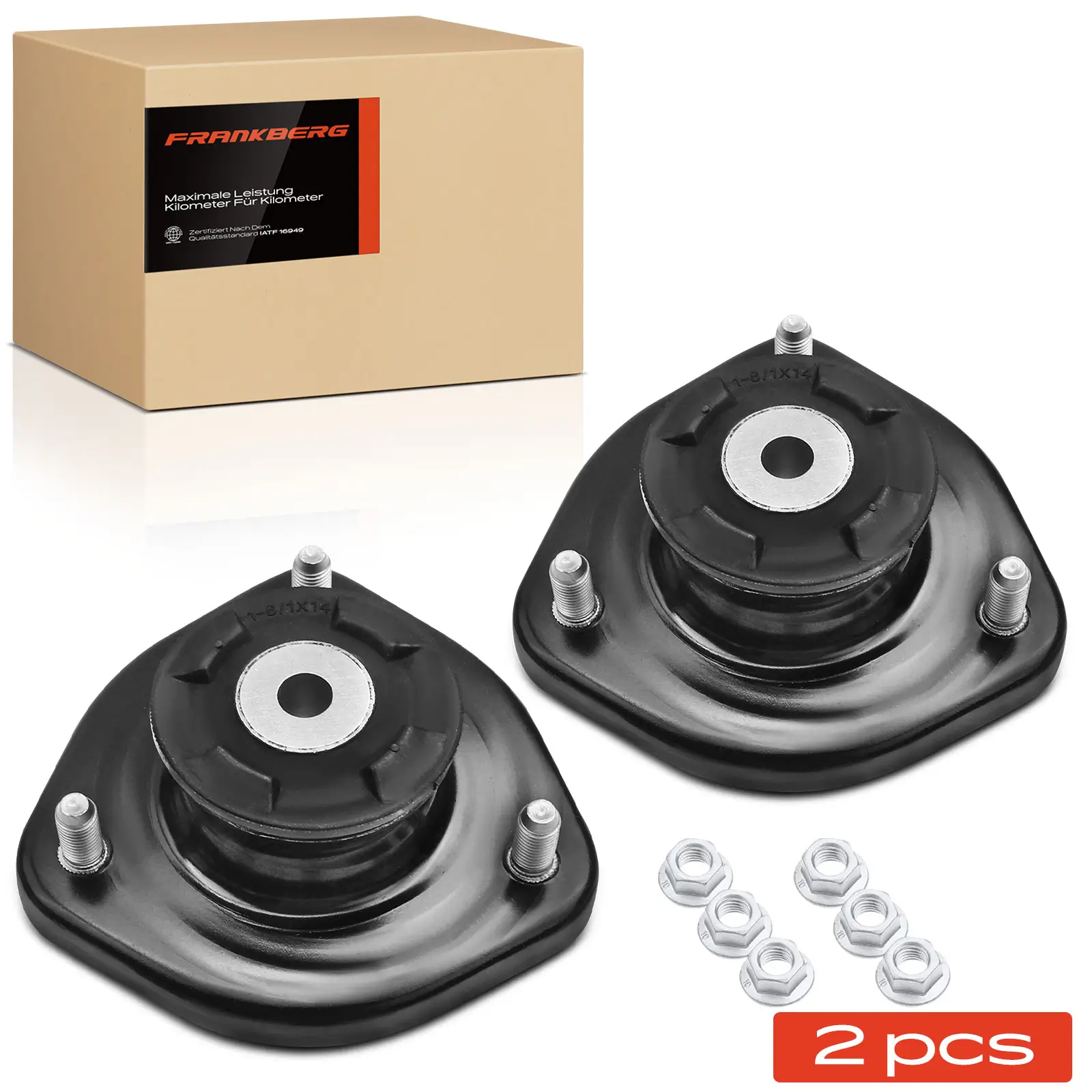 Federbeinstützlager Hinterachse beidseitig Frankberg 5481FB0064607