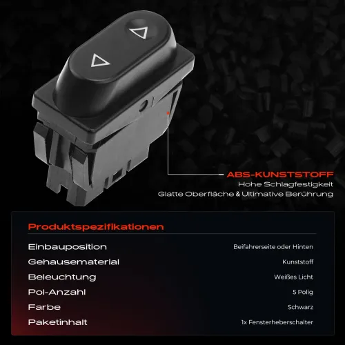 Schalter, Fensterheber Frankberg 5481FB0064655 Bild Schalter, Fensterheber Frankberg 5481FB0064655