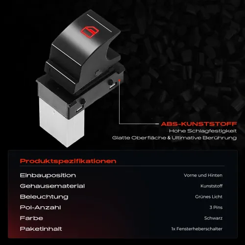 Schalter, Fensterheber Frankberg 5481FB0064695 Bild Schalter, Fensterheber Frankberg 5481FB0064695