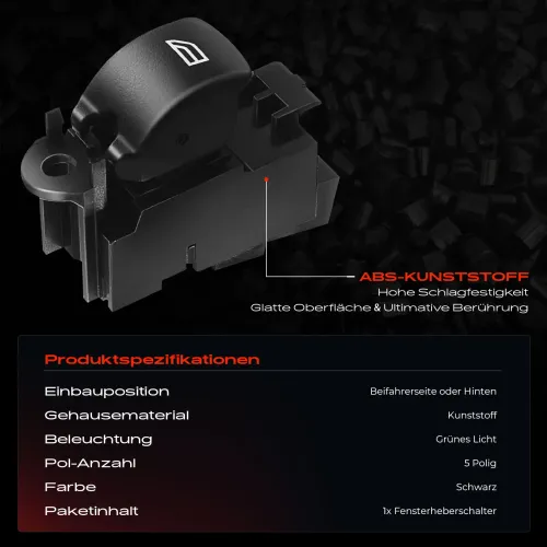 Schalter, Fensterheber Frankberg 5481FB0064696 Bild Schalter, Fensterheber Frankberg 5481FB0064696