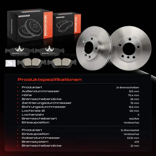 Bremsensatz, Scheibenbremse Frankberg 5481FB0064728 Bild Bremsensatz, Scheibenbremse Frankberg 5481FB0064728