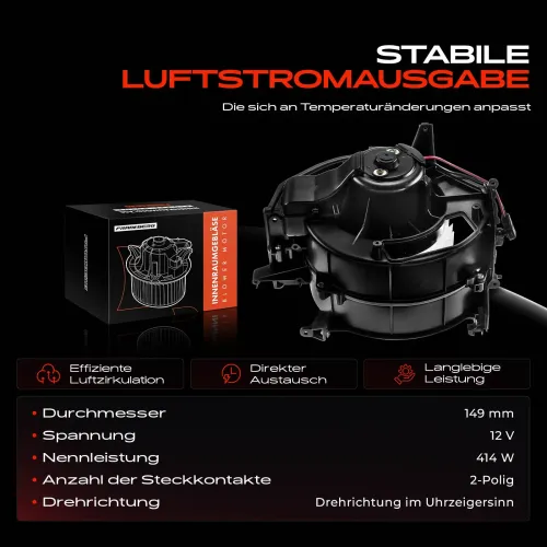 Innenraumgebläse Frankberg 5481FB0064736 Bild Innenraumgebläse Frankberg 5481FB0064736