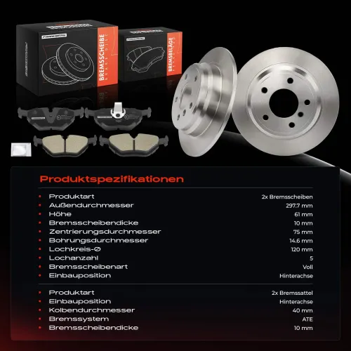 Bremsensatz, Scheibenbremse Frankberg 5481FB0064751 Bild Bremsensatz, Scheibenbremse Frankberg 5481FB0064751