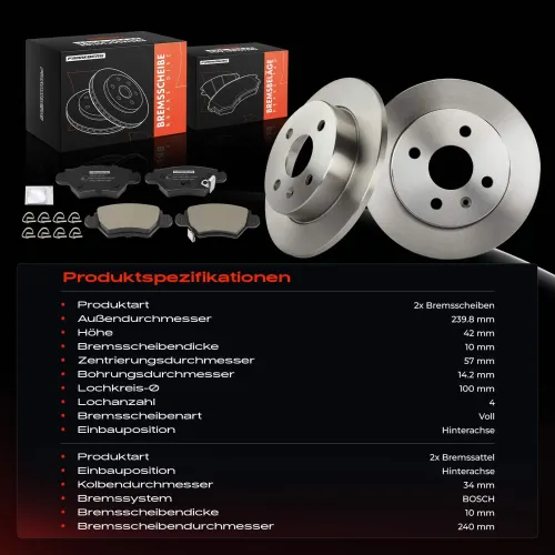 Bremsensatz, Scheibenbremse Frankberg 5481FB0064757 Bild Bremsensatz, Scheibenbremse Frankberg 5481FB0064757