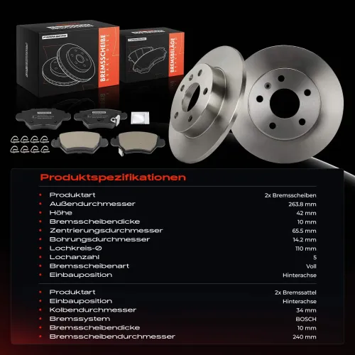 Bremsensatz, Scheibenbremse Frankberg 5481FB0064759 Bild Bremsensatz, Scheibenbremse Frankberg 5481FB0064759