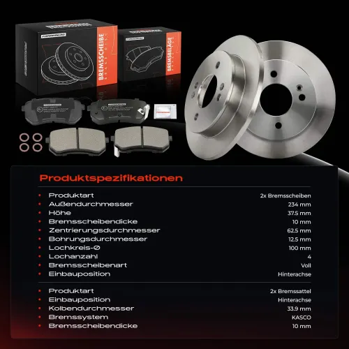 Bremsensatz, Scheibenbremse Frankberg 5481FB0064776 Bild Bremsensatz, Scheibenbremse Frankberg 5481FB0064776