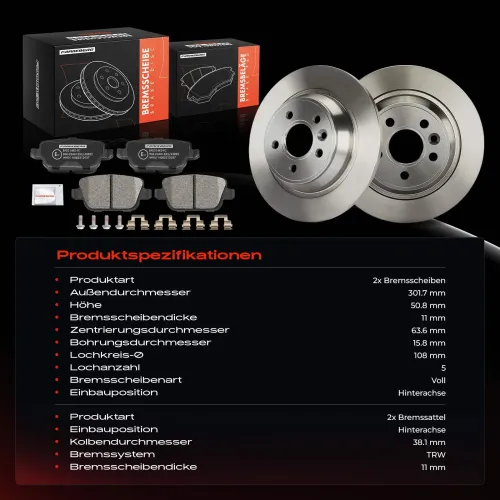 Bremsensatz, Scheibenbremse Frankberg 5481FB0064781 Bild Bremsensatz, Scheibenbremse Frankberg 5481FB0064781