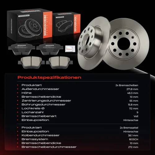 Bremsensatz, Scheibenbremse Frankberg 5481FB0064792 Bild Bremsensatz, Scheibenbremse Frankberg 5481FB0064792