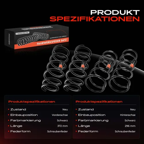 Fahrwerksfeder vorne und hinten Frankberg 5481FB0064906 Bild Fahrwerksfeder vorne und hinten Frankberg 5481FB0064906