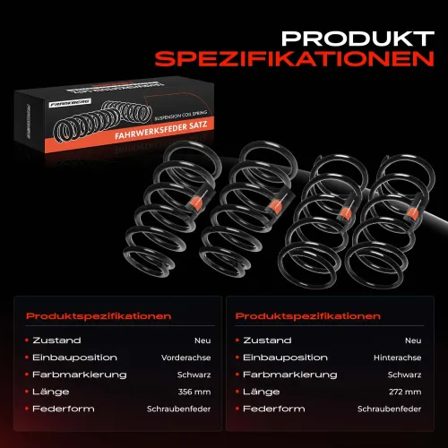 Fahrwerksfeder vorne und hinten Frankberg 5481FB0064911 Bild Fahrwerksfeder vorne und hinten Frankberg 5481FB0064911