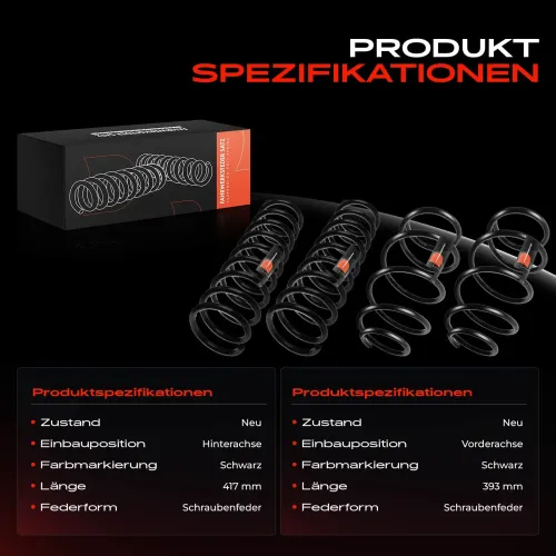 Fahrwerksfeder vorne und hinten Frankberg 5481FB0065016 Bild Fahrwerksfeder vorne und hinten Frankberg 5481FB0065016