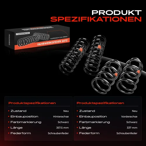 Fahrwerksfeder vorne und hinten Frankberg 5481FB0065084 Bild Fahrwerksfeder vorne und hinten Frankberg 5481FB0065084