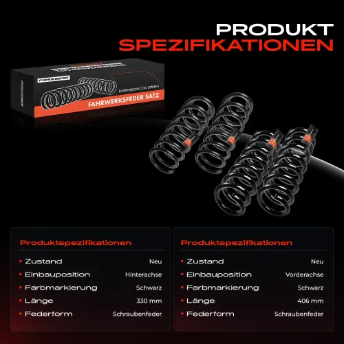 Fahrwerksfeder vorne und hinten Frankberg 5481FB0065094 Bild Fahrwerksfeder vorne und hinten Frankberg 5481FB0065094