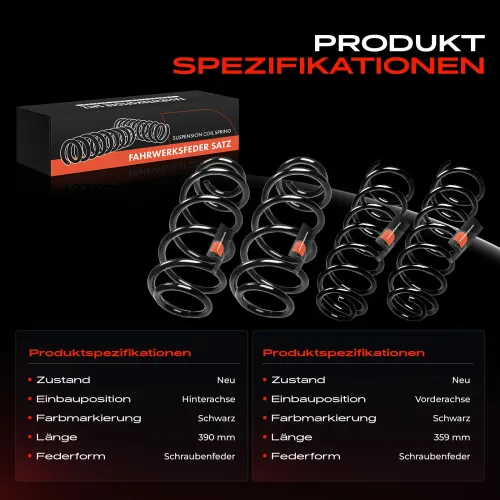 Fahrwerksfeder vorne und hinten Frankberg 5481FB0065186 Bild Fahrwerksfeder vorne und hinten Frankberg 5481FB0065186