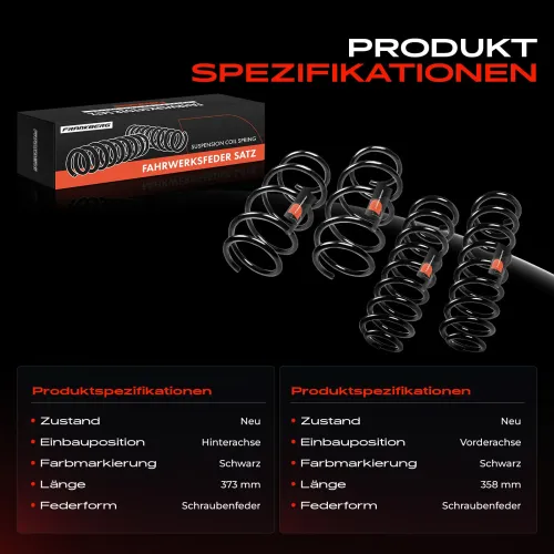 Fahrwerksfeder vorne und hinten Frankberg 5481FB0065204 Bild Fahrwerksfeder vorne und hinten Frankberg 5481FB0065204