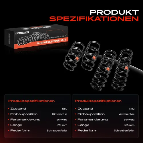 Fahrwerksfeder vorne und hinten Frankberg 5481FB0065205 Bild Fahrwerksfeder vorne und hinten Frankberg 5481FB0065205