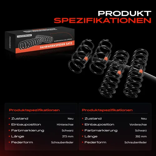 Fahrwerksfeder vorne und hinten Frankberg 5481FB0065206 Bild Fahrwerksfeder vorne und hinten Frankberg 5481FB0065206