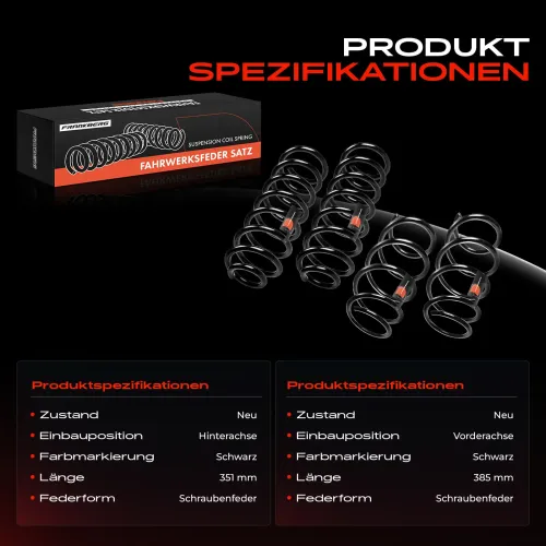 Fahrwerksfeder vorne und hinten Frankberg 5481FB0065213 Bild Fahrwerksfeder vorne und hinten Frankberg 5481FB0065213