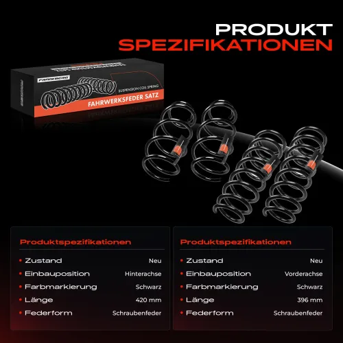 Fahrwerksfeder vorne und hinten Frankberg 5481FB0065238 Bild Fahrwerksfeder vorne und hinten Frankberg 5481FB0065238