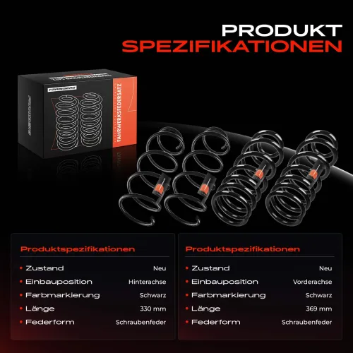 Fahrwerksfeder vorne und hinten Frankberg 5481FB0065241 Bild Fahrwerksfeder vorne und hinten Frankberg 5481FB0065241