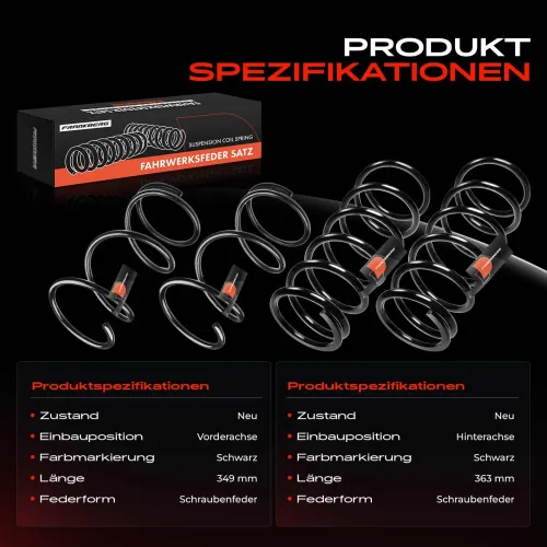 Fahrwerksfeder vorne und hinten Frankberg 5481FB0065257 Bild Fahrwerksfeder vorne und hinten Frankberg 5481FB0065257