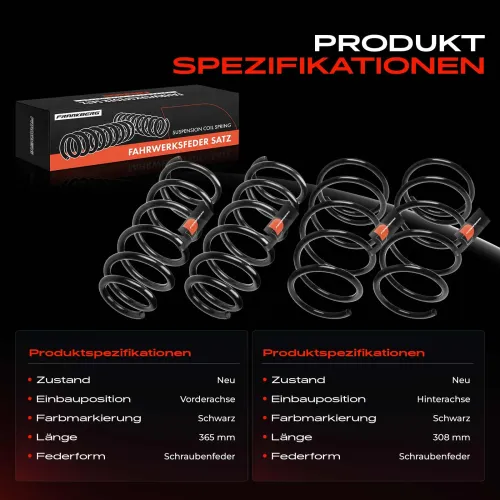 Fahrwerksfeder vorne und hinten Frankberg 5481FB0065273 Bild Fahrwerksfeder vorne und hinten Frankberg 5481FB0065273