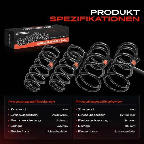 Fahrwerksfeder vorne und hinten Frankberg 5481FB0065275 Bild Fahrwerksfeder vorne und hinten Frankberg 5481FB0065275