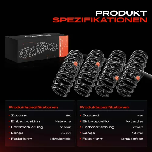 Fahrwerksfeder vorne und hinten Frankberg 5481FB0065284 Bild Fahrwerksfeder vorne und hinten Frankberg 5481FB0065284