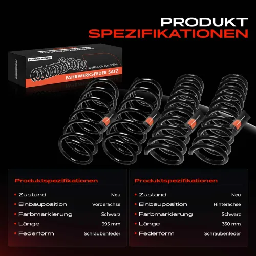 Fahrwerksfeder vorne und hinten Frankberg 5481FB0065293 Bild Fahrwerksfeder vorne und hinten Frankberg 5481FB0065293