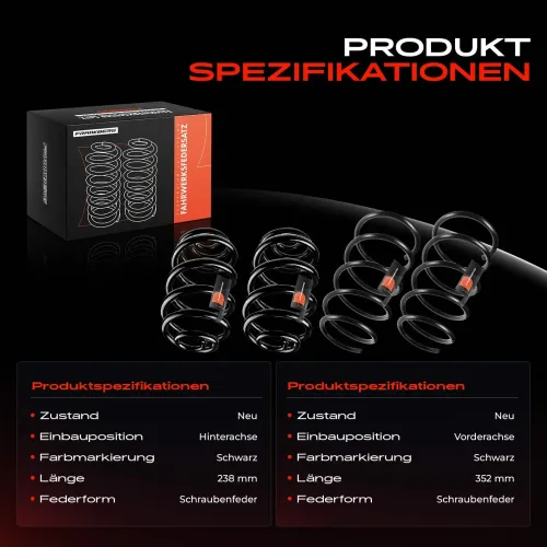 Fahrwerksfeder vorne und hinten Frankberg 5481FB0065434 Bild Fahrwerksfeder vorne und hinten Frankberg 5481FB0065434