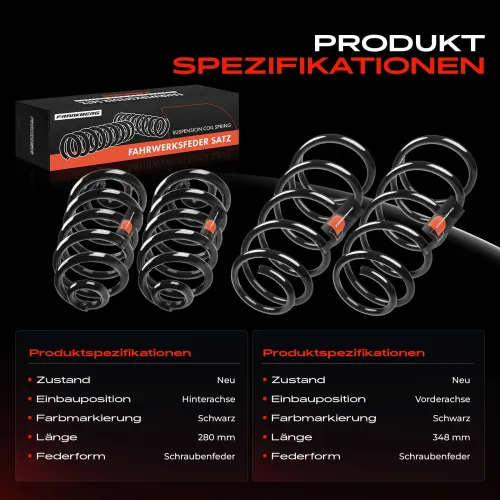 Fahrwerksfeder vorne und hinten Frankberg 5481FB0065457 Bild Fahrwerksfeder vorne und hinten Frankberg 5481FB0065457