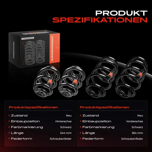 Fahrwerksfeder vorne und hinten Frankberg 5481FB0065461 Bild Fahrwerksfeder vorne und hinten Frankberg 5481FB0065461