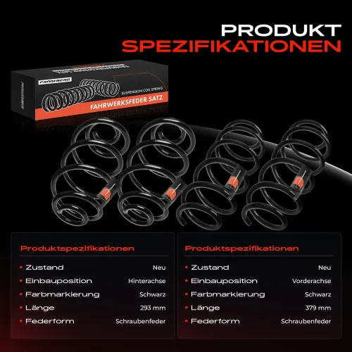 Fahrwerksfeder vorne und hinten Frankberg 5481FB0065491 Bild Fahrwerksfeder vorne und hinten Frankberg 5481FB0065491