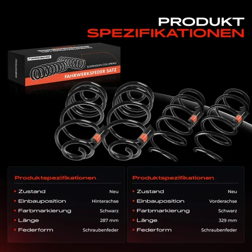 Fahrwerksfeder vorne und hinten Frankberg 5481FB0065501 Bild Fahrwerksfeder vorne und hinten Frankberg 5481FB0065501