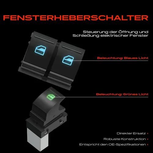 Schalter, Fensterheber Frankberg 5481FB0065607 Bild Schalter, Fensterheber Frankberg 5481FB0065607