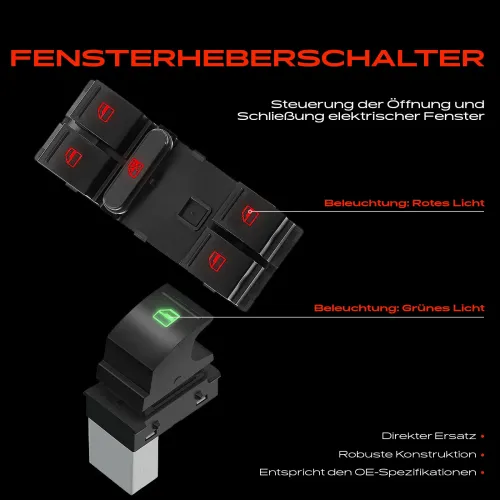 Schalter, Fensterheber Frankberg 5481FB0065608 Bild Schalter, Fensterheber Frankberg 5481FB0065608