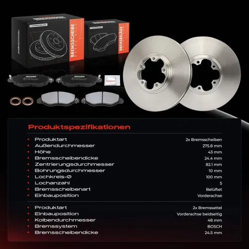 Bremsensatz, Scheibenbremse Frankberg 5481FB0065646 Bild Bremsensatz, Scheibenbremse Frankberg 5481FB0065646