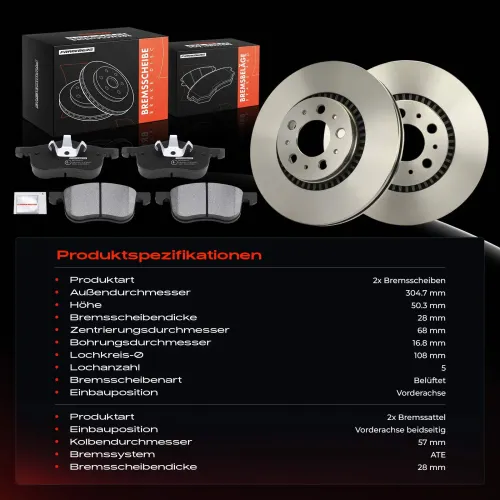 Bremsensatz, Scheibenbremse Frankberg 5481FB0065648 Bild Bremsensatz, Scheibenbremse Frankberg 5481FB0065648