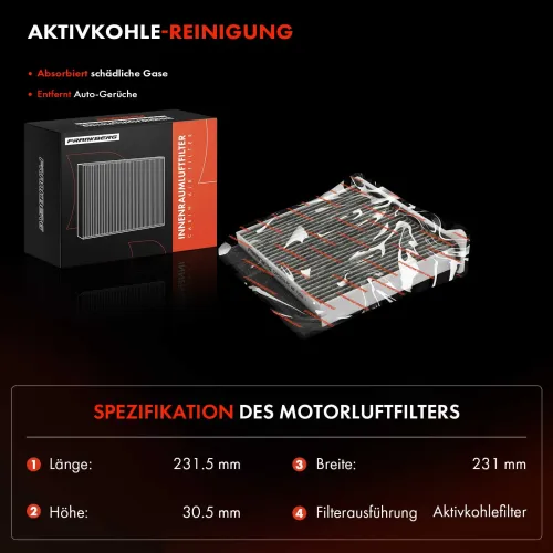 Filter, Innenraumluft Frankberg 5481FB0065884 Bild Filter, Innenraumluft Frankberg 5481FB0065884