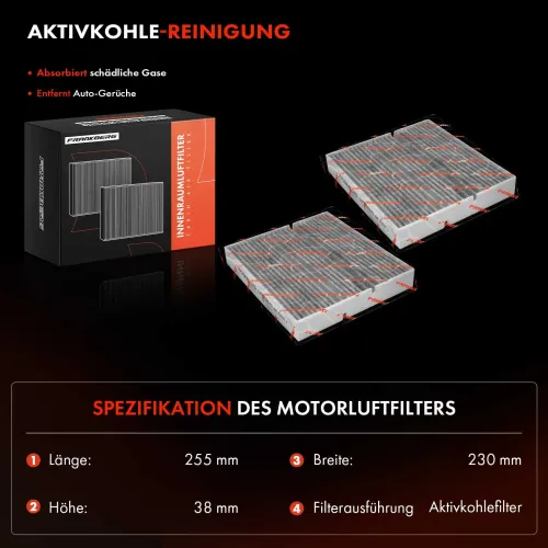 Filtersatz, Innenraumluft Frankberg 5481FB0065891 Bild Filtersatz, Innenraumluft Frankberg 5481FB0065891