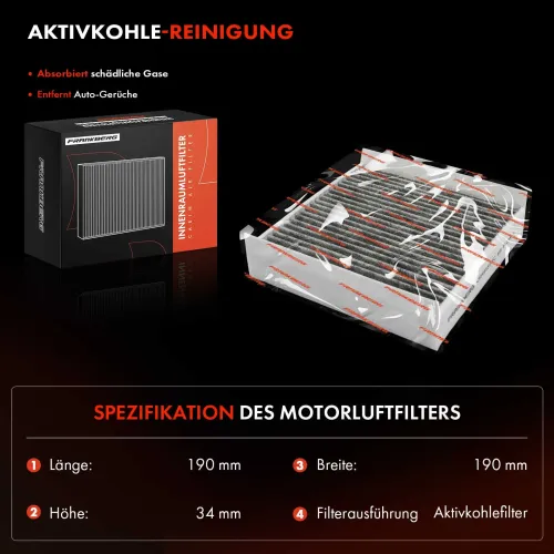 Filter, Innenraumluft Frankberg 5481FB0065892 Bild Filter, Innenraumluft Frankberg 5481FB0065892