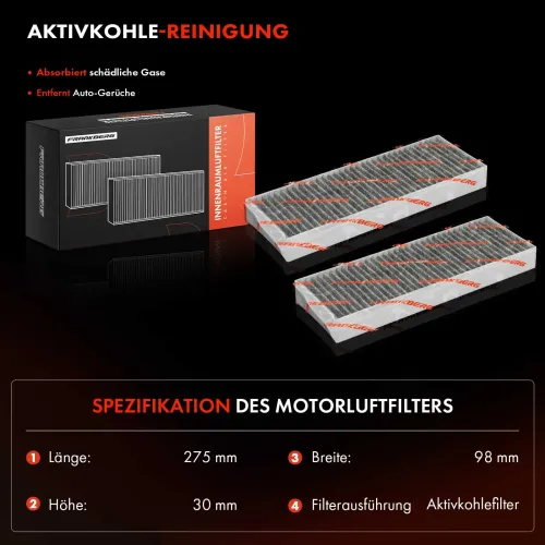 Filtersatz, Innenraumluft Frankberg 5481FB0065897 Bild Filtersatz, Innenraumluft Frankberg 5481FB0065897