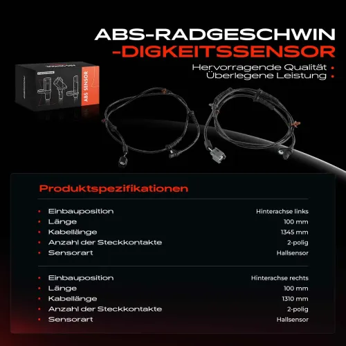 Sensor, Raddrehzahl Hinterachse beidseitig Frankberg 5481FB0066117 Bild Sensor, Raddrehzahl Hinterachse beidseitig Frankberg 5481FB0066117
