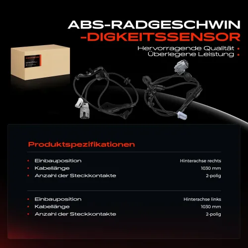 Sensor, Raddrehzahl Hinterachse beidseitig Frankberg 5481FB0066207 Bild Sensor, Raddrehzahl Hinterachse beidseitig Frankberg 5481FB0066207