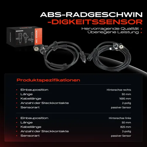 Sensor, Raddrehzahl Hinterachse beidseitig Frankberg 5481FB0066212 Bild Sensor, Raddrehzahl Hinterachse beidseitig Frankberg 5481FB0066212