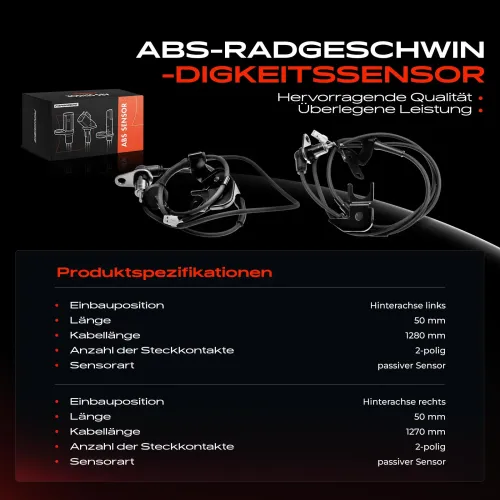 Sensor, Raddrehzahl Hinterachse beidseitig Frankberg 5481FB0066214 Bild Sensor, Raddrehzahl Hinterachse beidseitig Frankberg 5481FB0066214